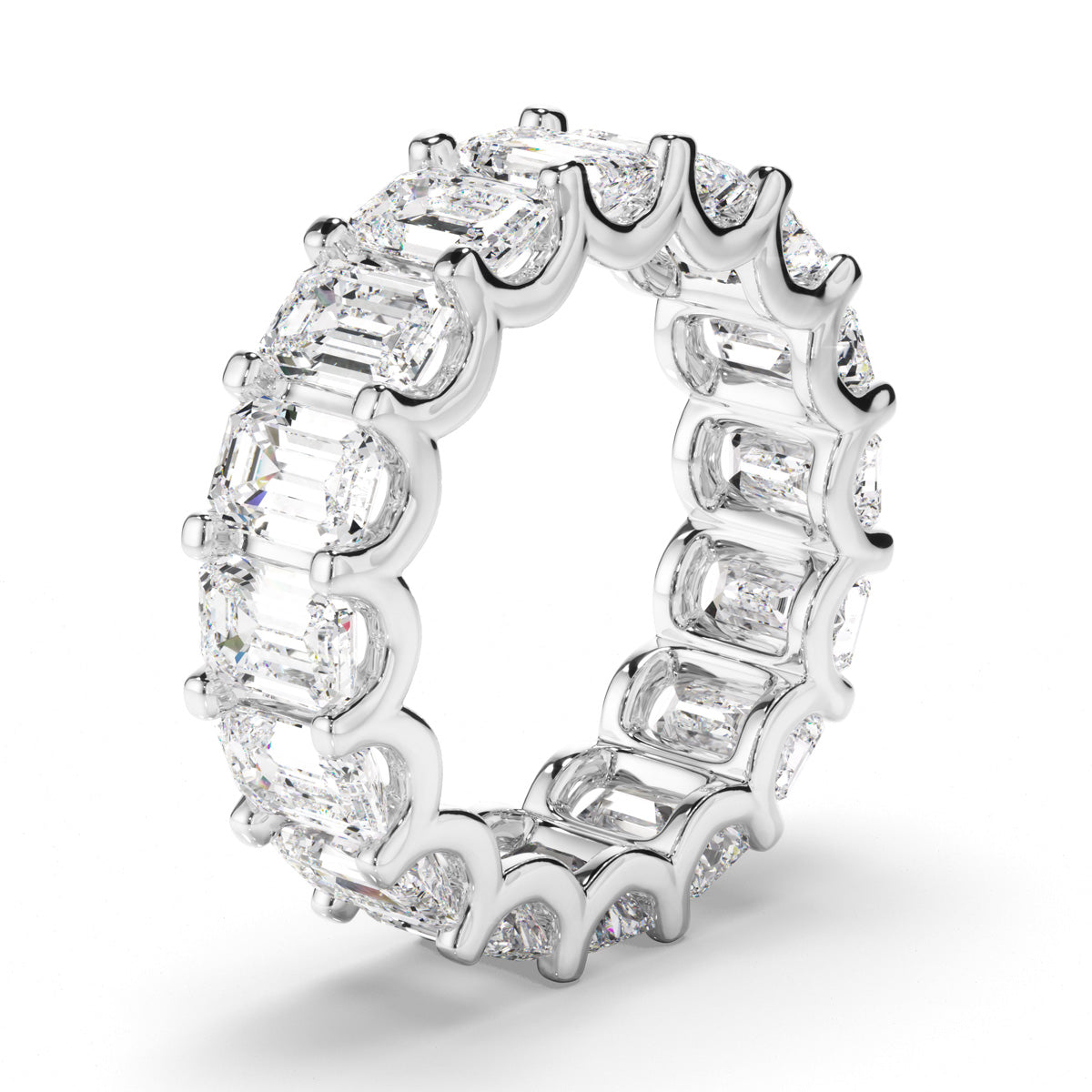Emerald Cut Diamond Eternity Ring