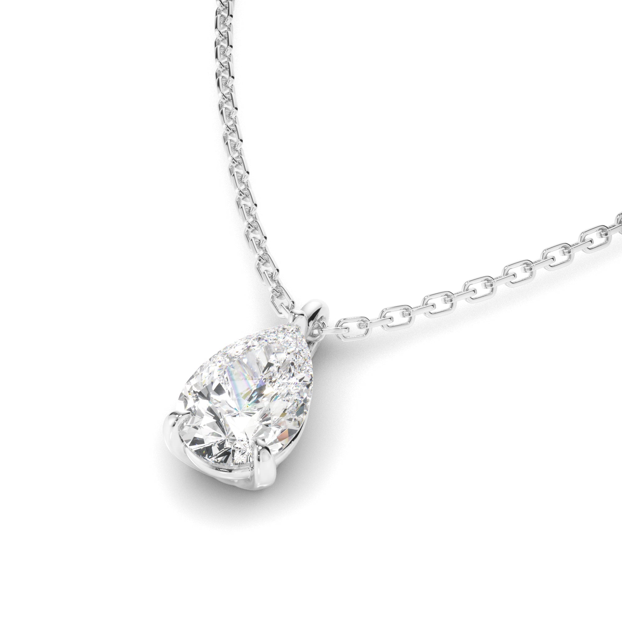 Pear Cut Diamond Pendant