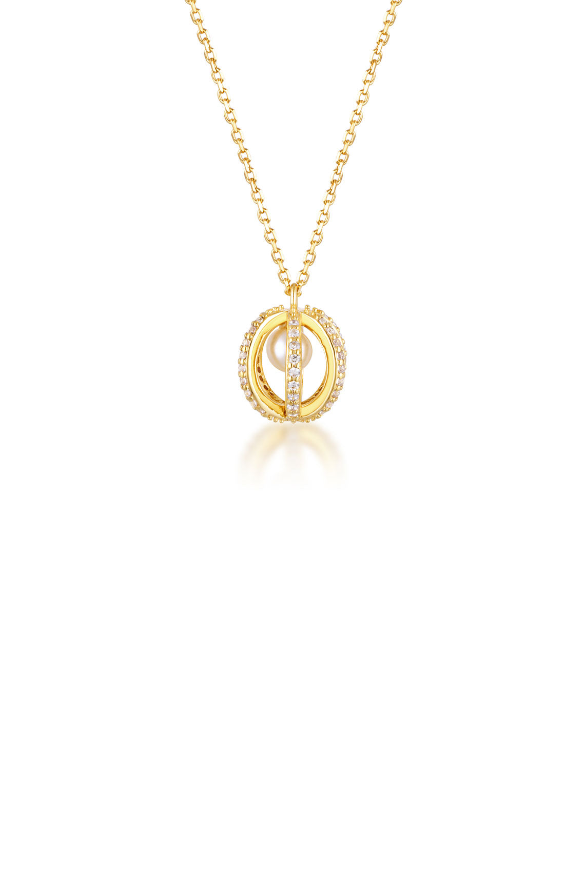 Georgini Majesty Freshwater Pearl Pendant Gold