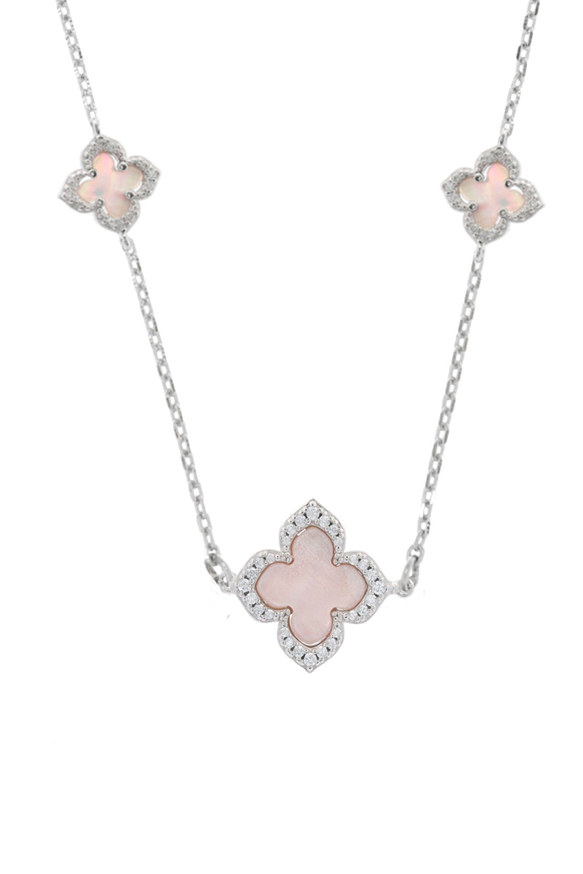 Georgini Sydney Soirée Fairwater Mother of Pearl Deluxe Necklace Silver
