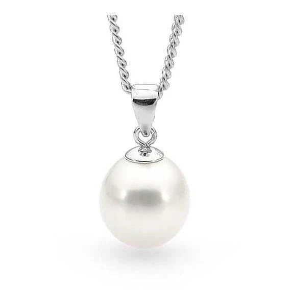 Sterling Silver 9mm Freshwater Pearl pendant