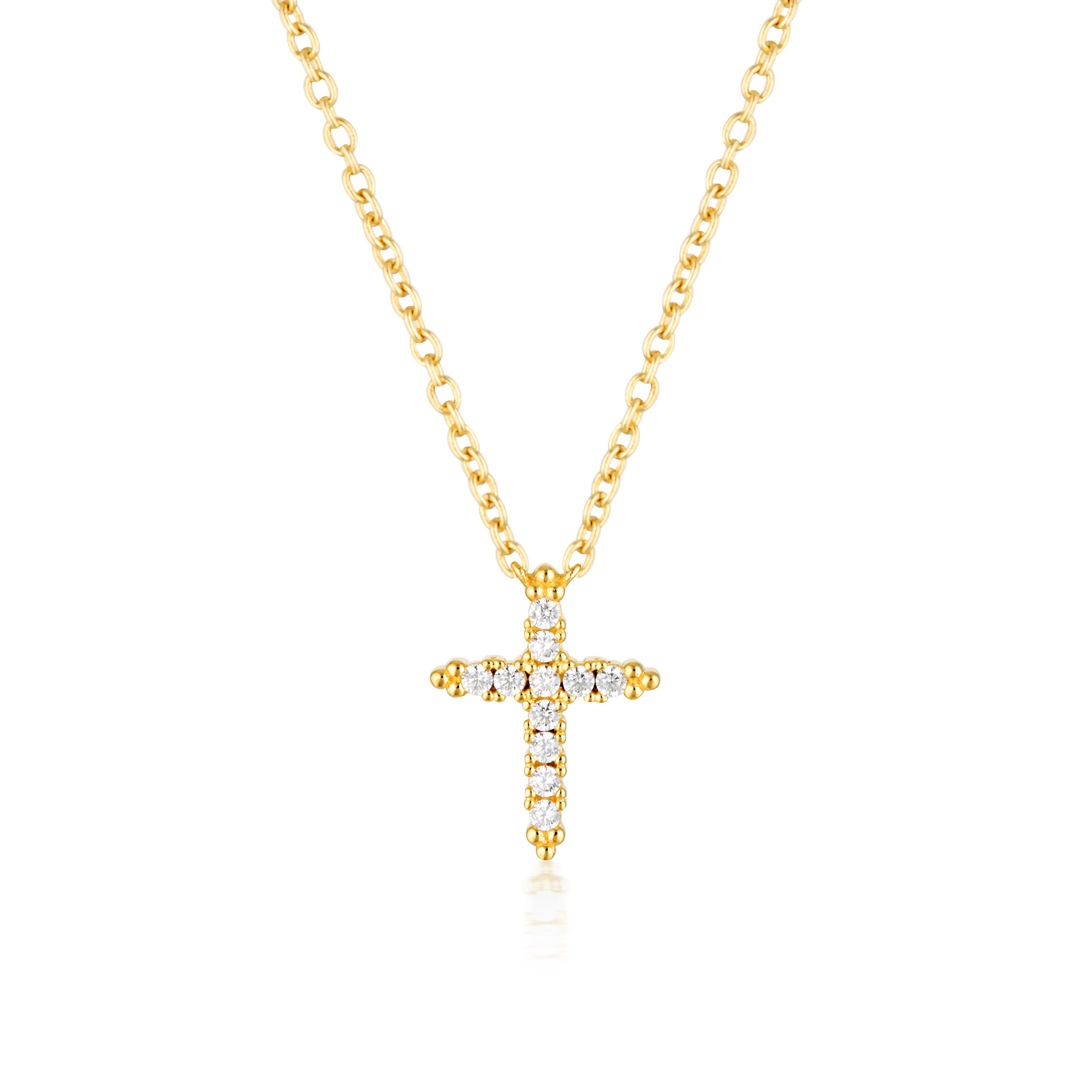 Georgini Rock Star Cross Gold Pendant