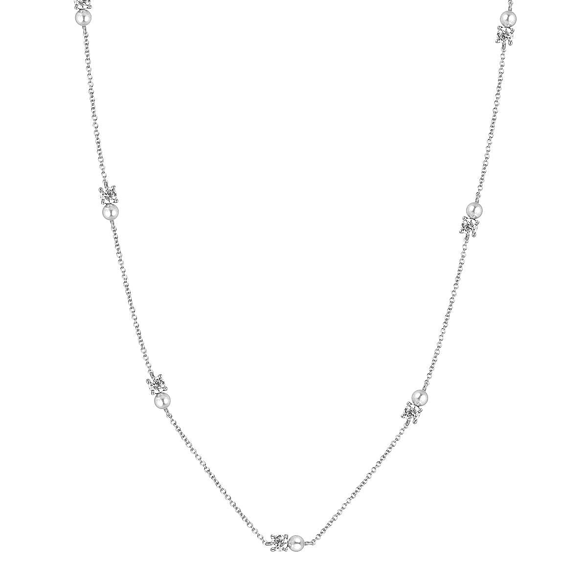 Georgini Noel Nights Snow Drop Necklace Silver