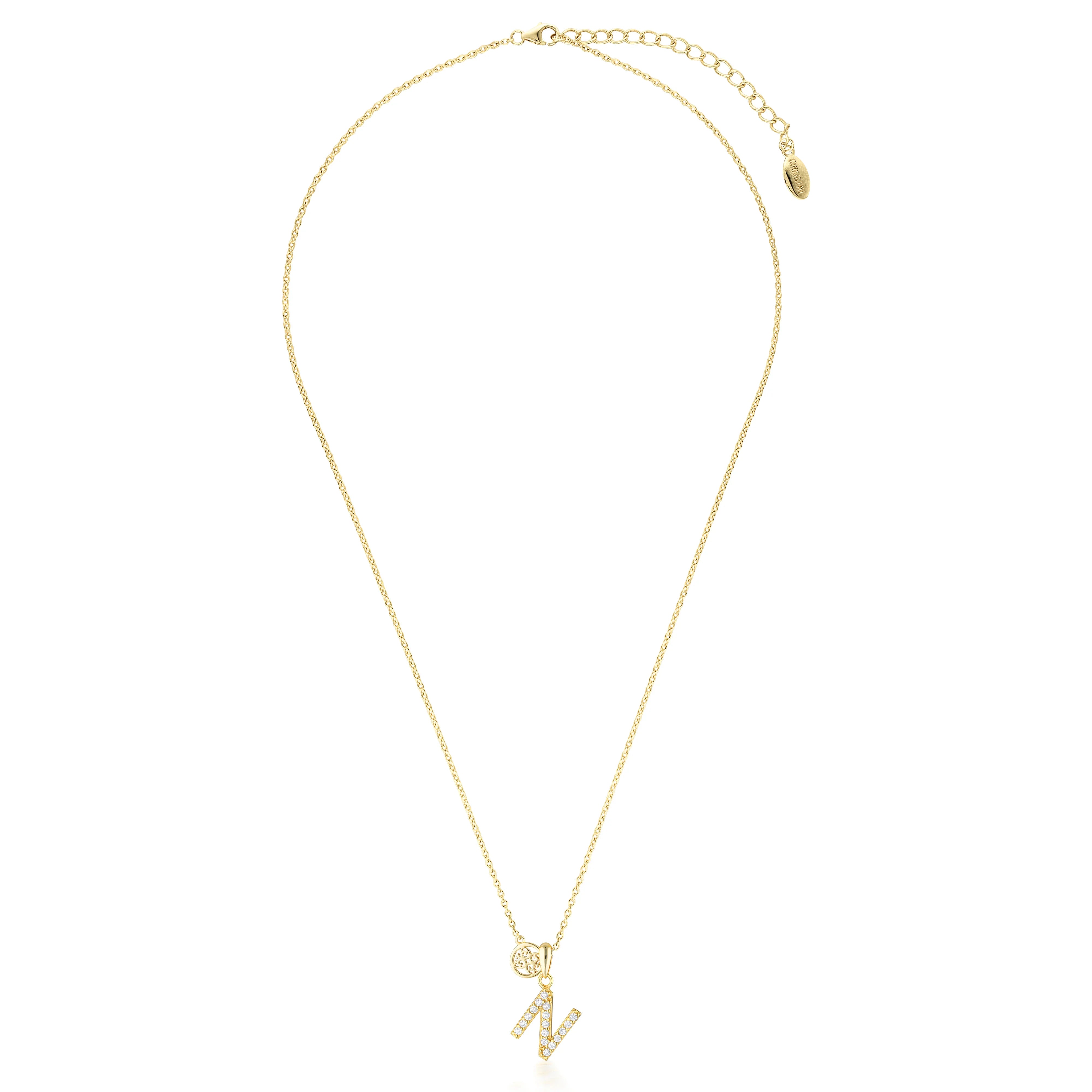 Georgini Luxury Letters N Initial Pendant Gold