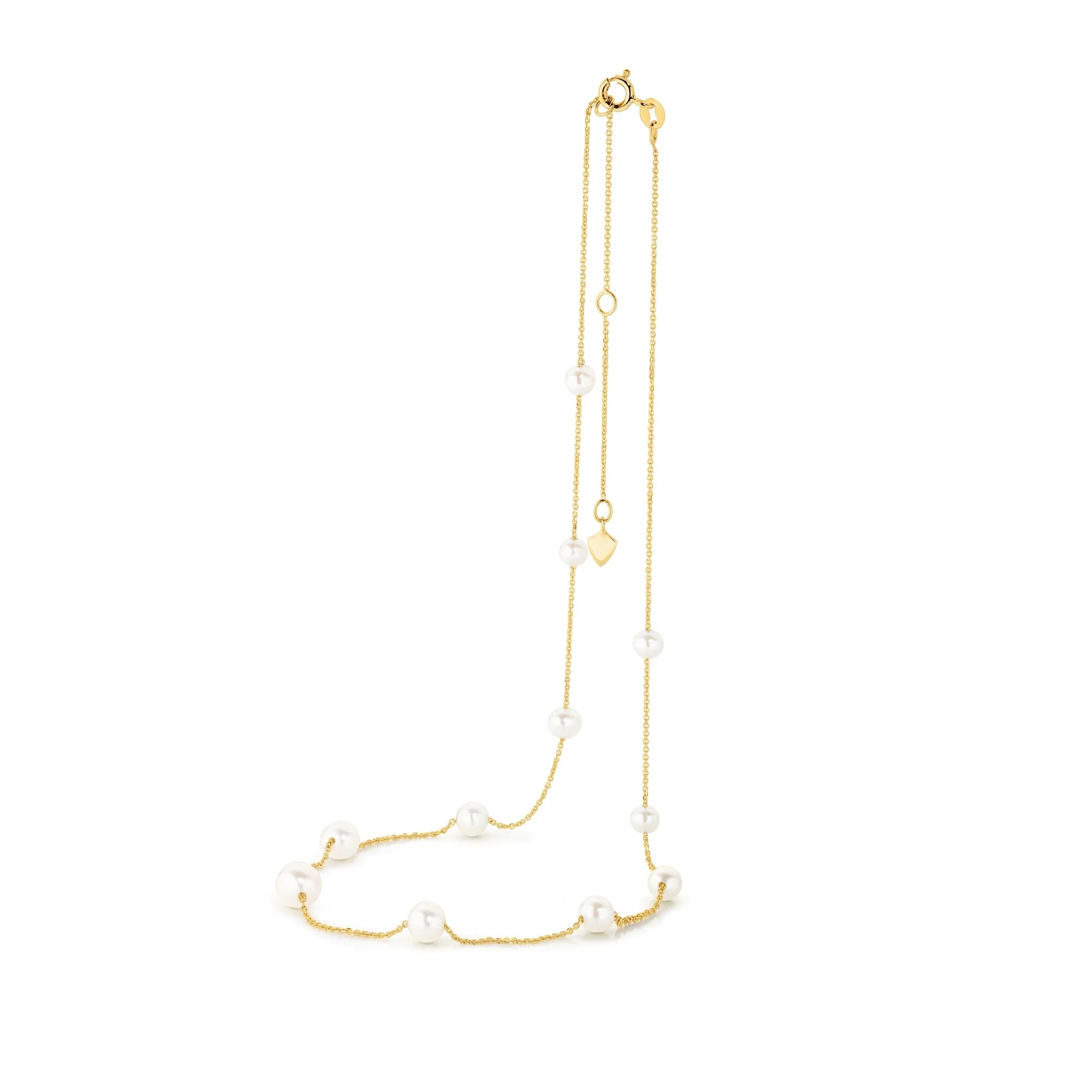 9ct Yellow Gold Freshwater pearl necklet