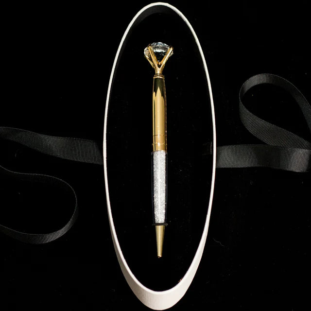 Georgini Diamond Pen, Gold
