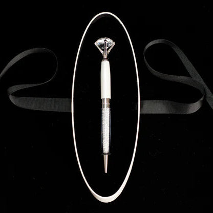 Georgini Diamond Pen, Rose Gold/Pearl