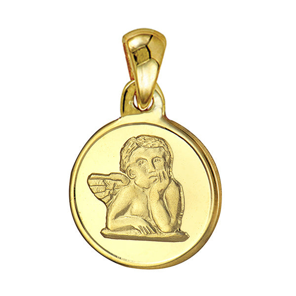 9ct Yellow Gold Guardian Angle Charm