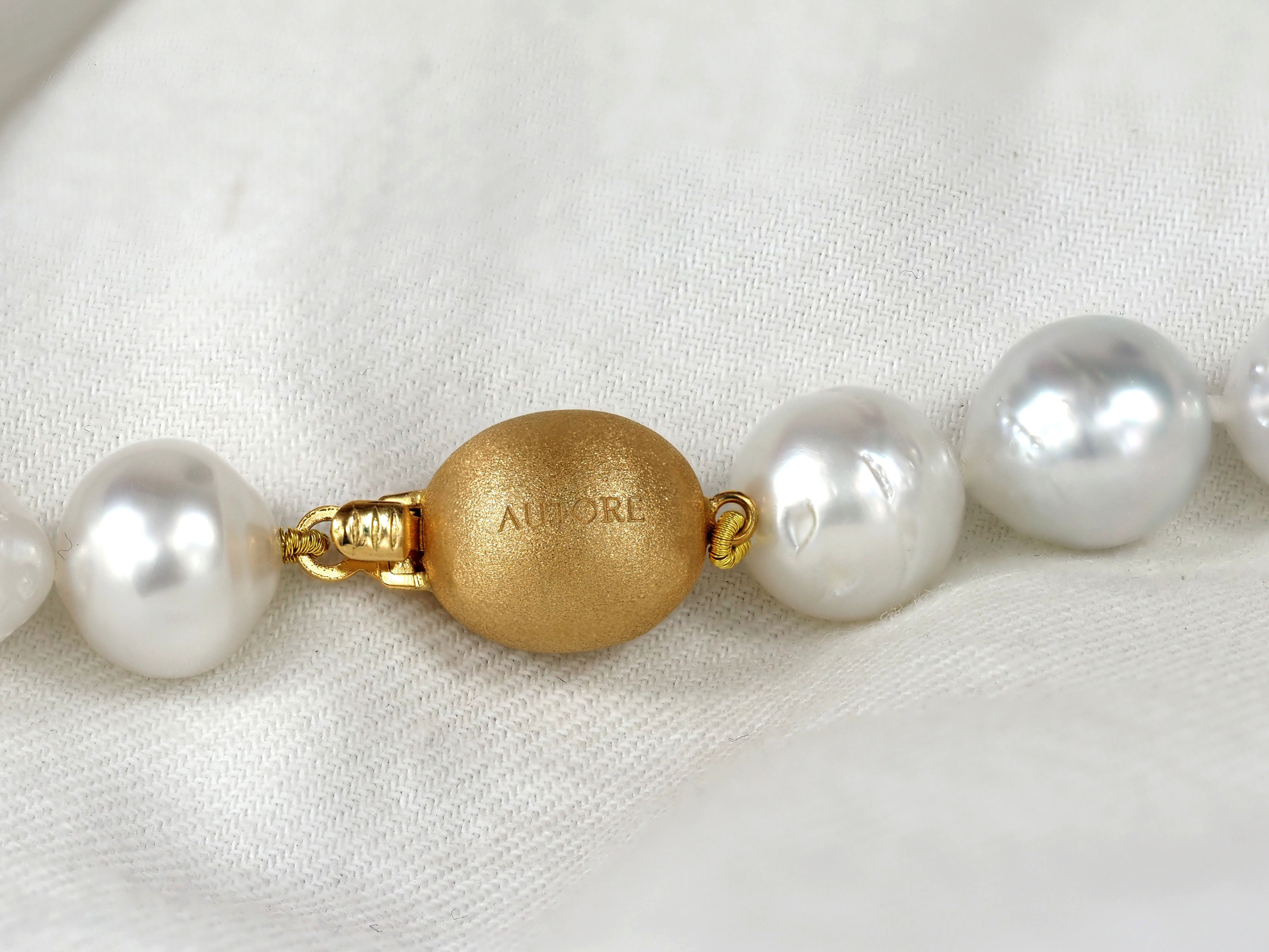 Autore 18ct Yellow Gold South Sea Pearl Strand, 10-11mm