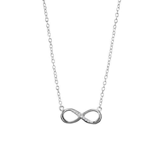 Solv Sterling Silver Infinity Necklet