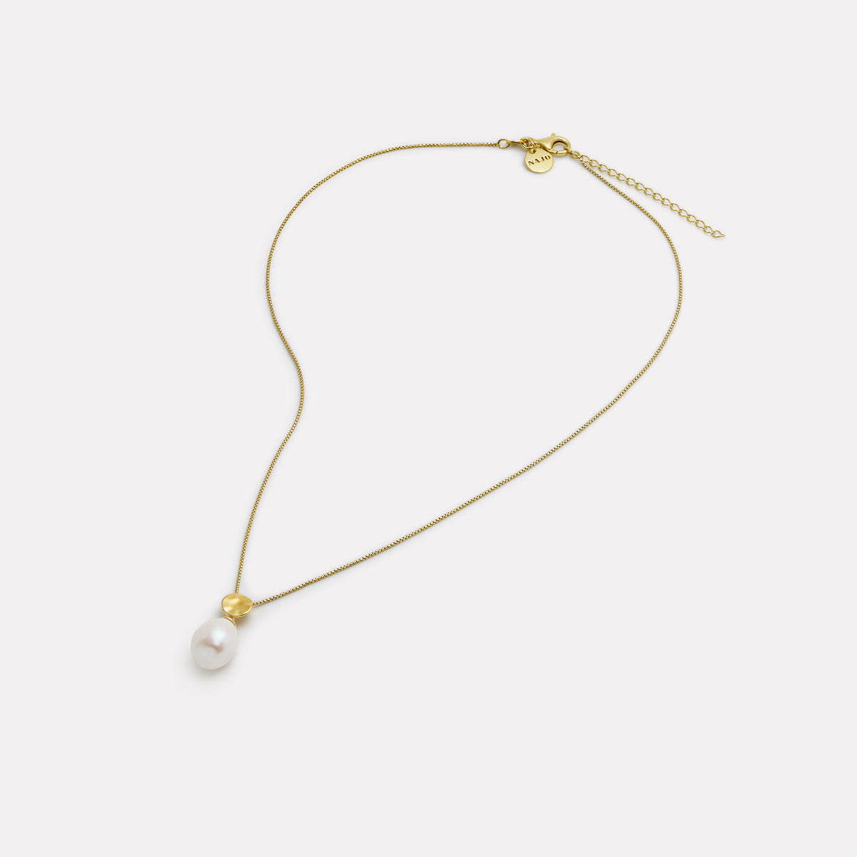 NAJO Ocean Drift Pearl Necklace Yellow Gold Plated