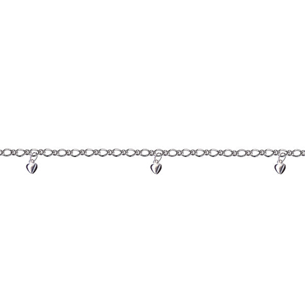 Sterling Silver Figaro Anklet