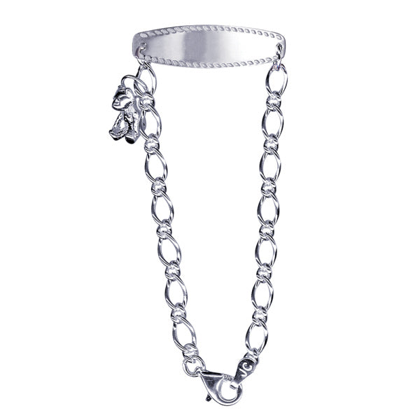 Sterling Silver 1 to 1 Figaro ID Bracelet