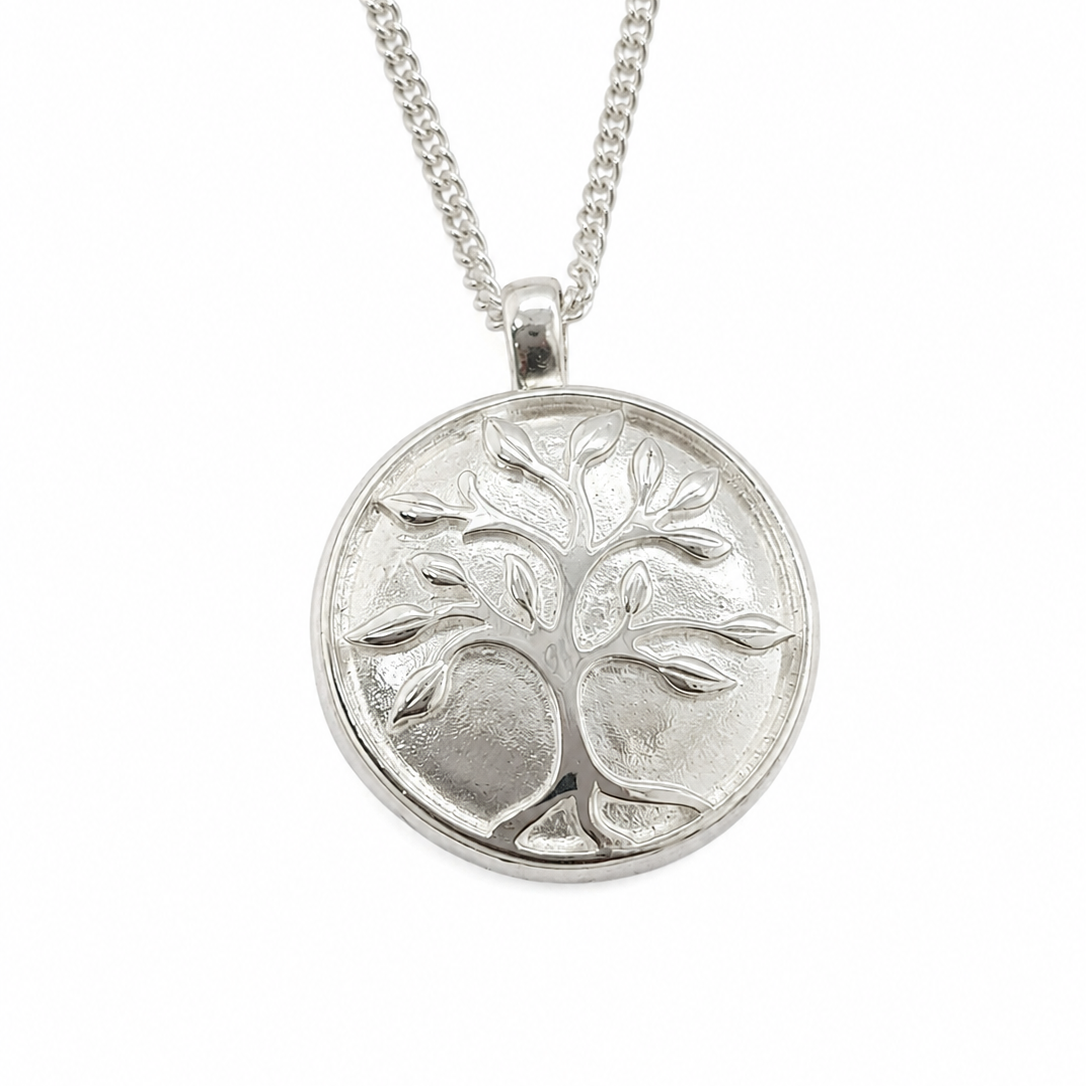 Sterling Silver Tree Of Life Funeral Ashes Urn Pendant