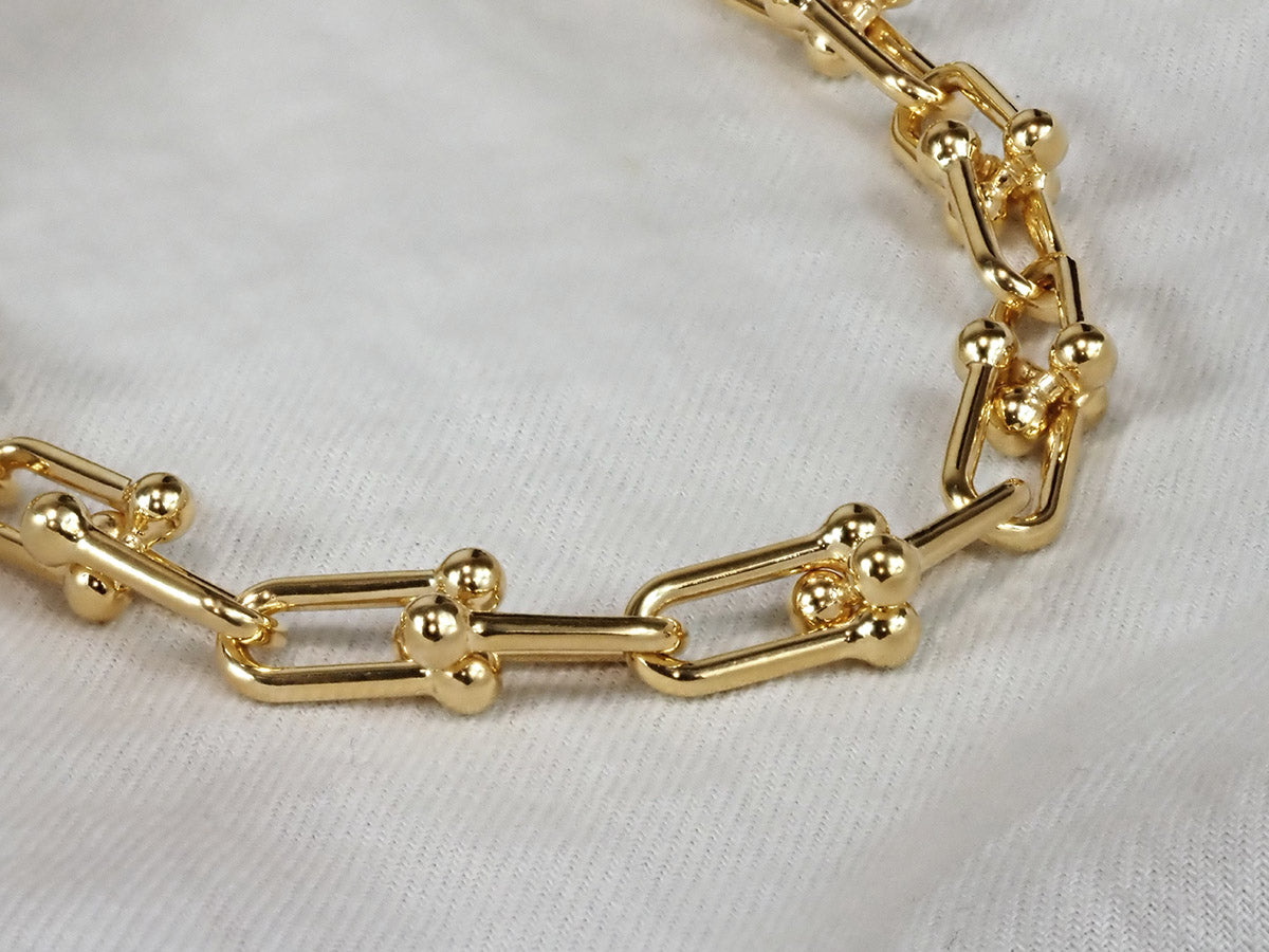 9ct Yellow Gold Chain and Ball Necklet
