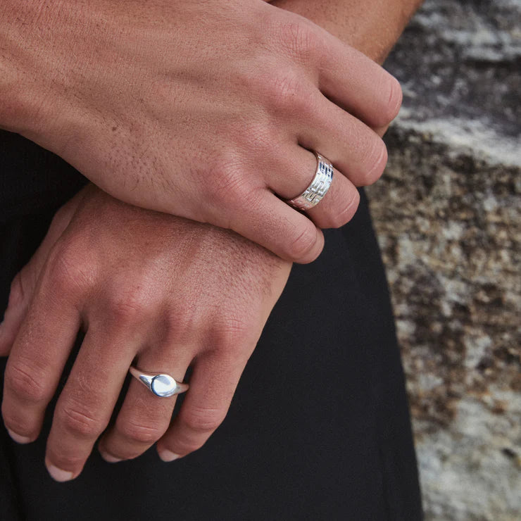 Najo Suave Men's Silver Ring