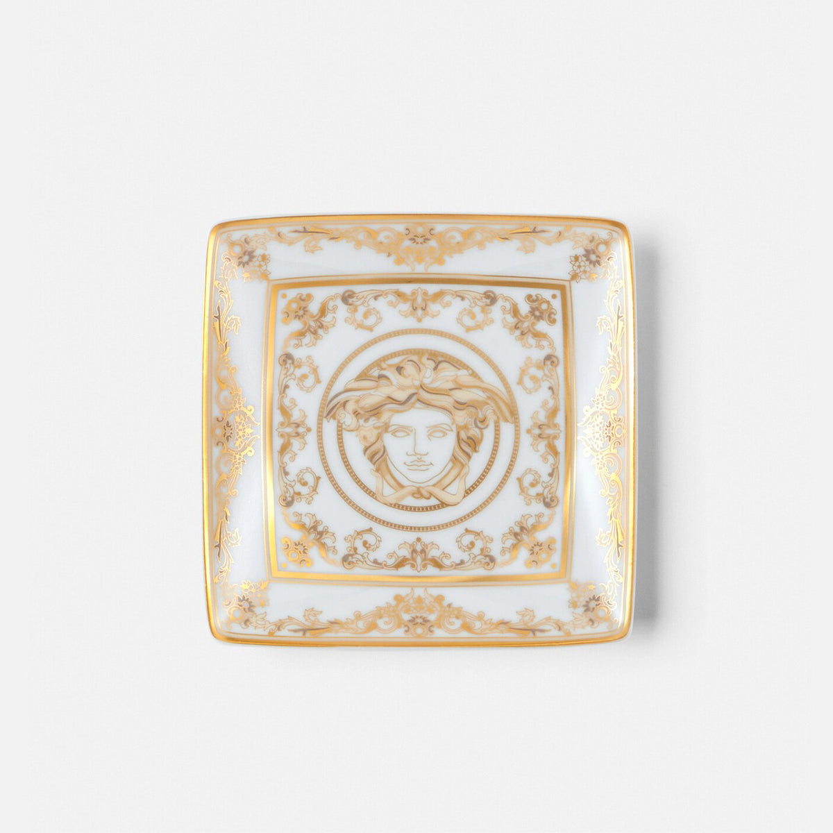 Versace Medusa Gala Square Dish, 12 cm