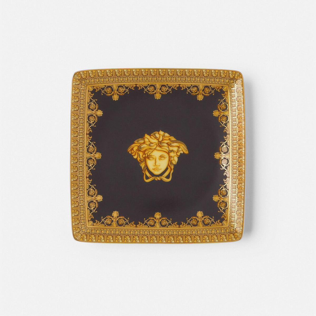Versace I Love Baroque Nero Square Dish, 12 cm