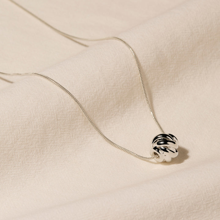 NAJO Nest Silver Necklace (45cm+ext)