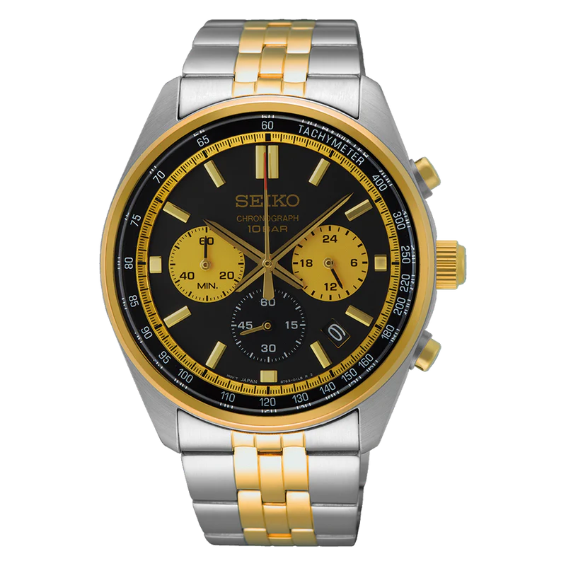 Seiko Chronograph Two Tone Mens watch, SSB430P