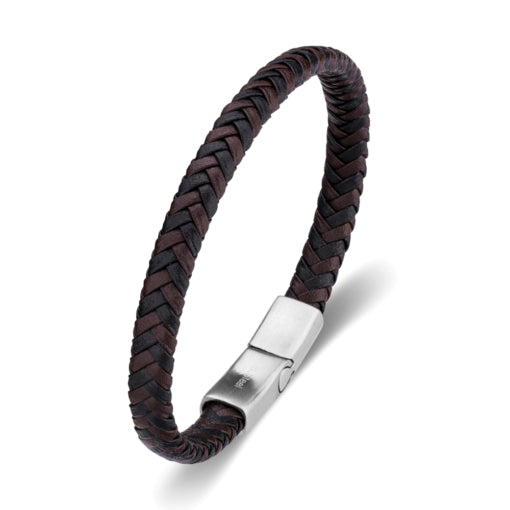 Solv Stainless Steel Mulit Leather Bracelet