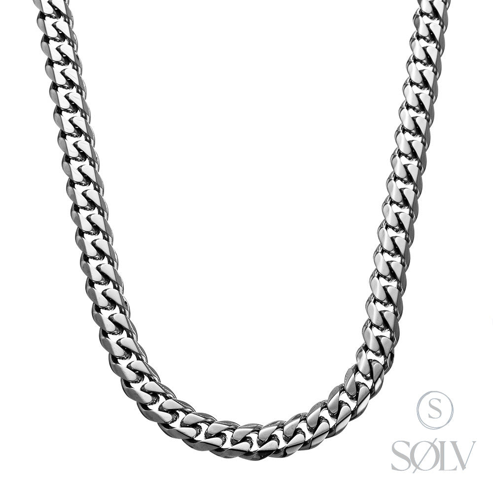 Solv Stainless Steel Cuban Link Chain, 60cm