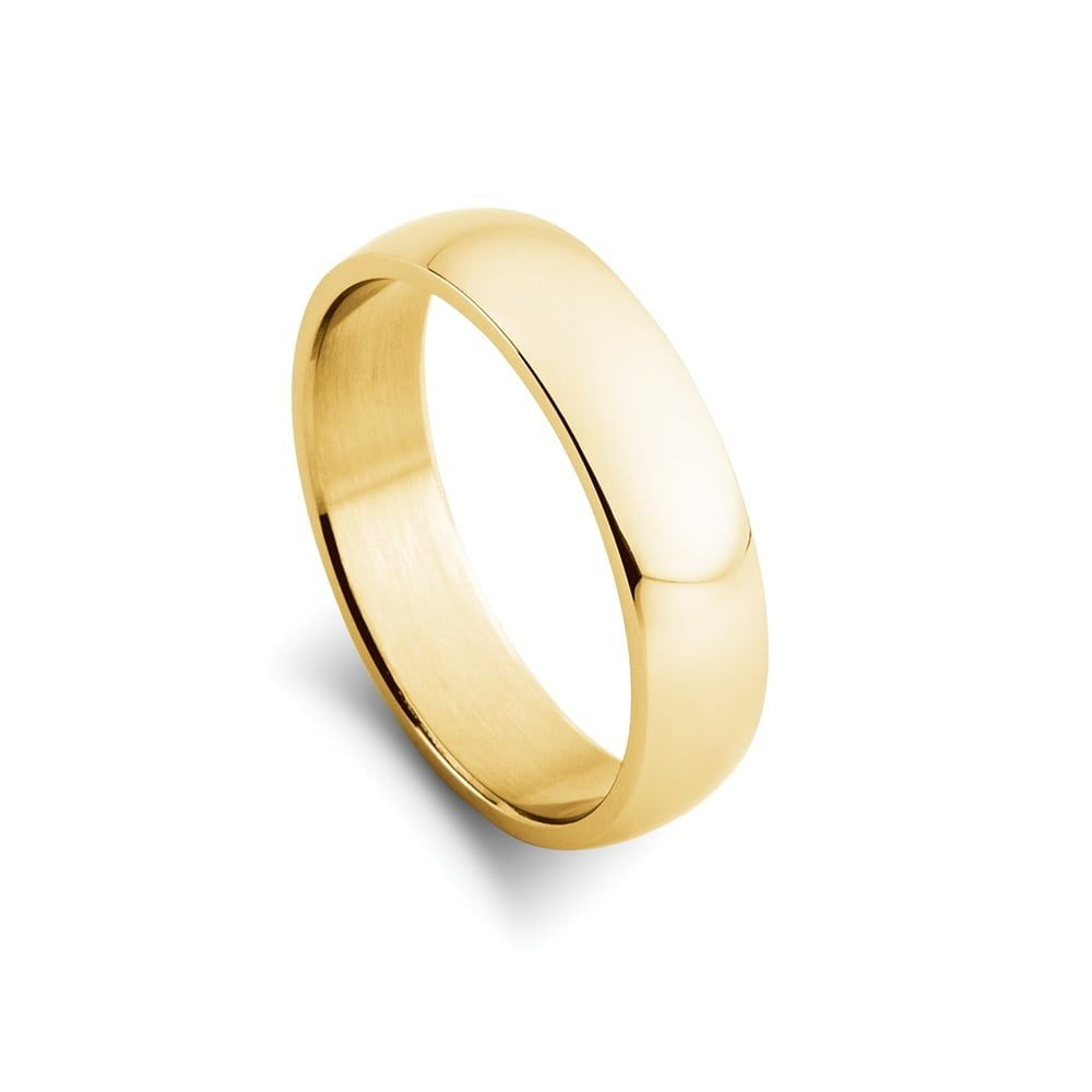 Solv Stainless-Steel Gold-Plated Ring, Size 9