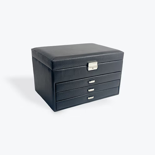 Black Multi Draw Jewellery Box