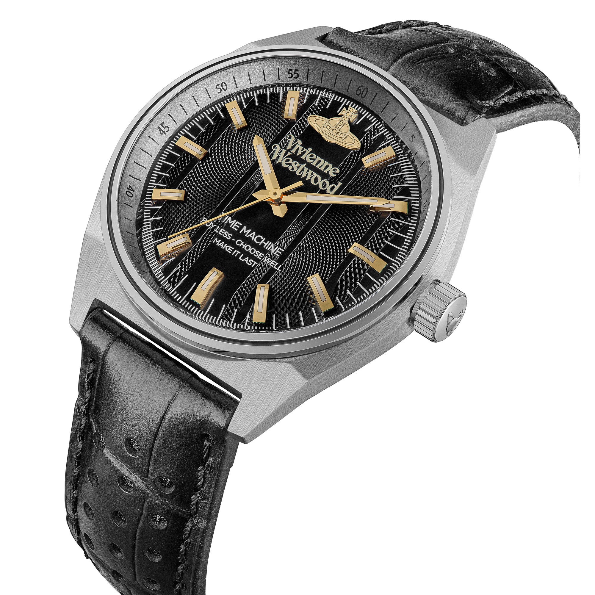 Vivienne Westwood Sydenham Watch Black Leather