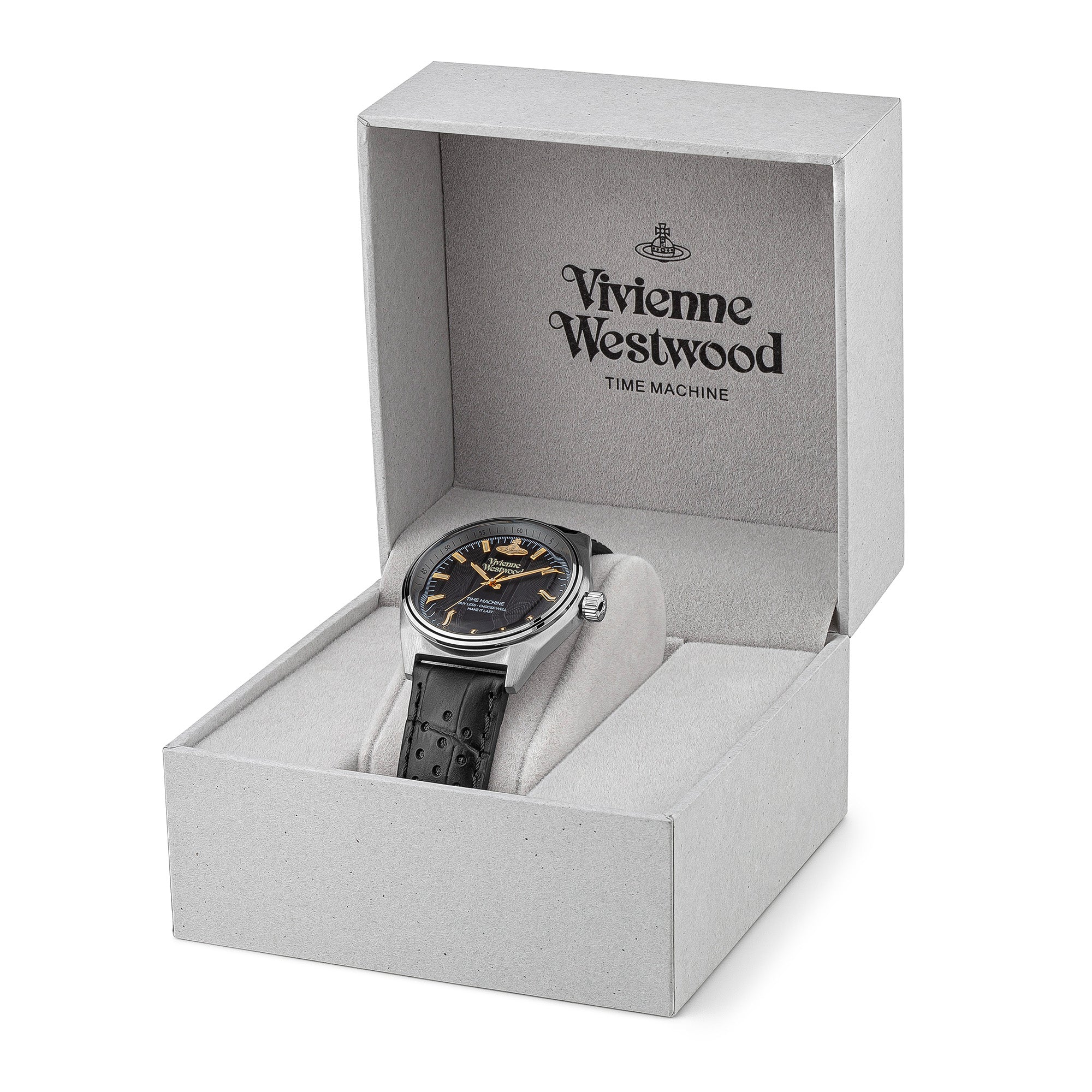 Vivienne Westwood Sydenham Watch Black Leather