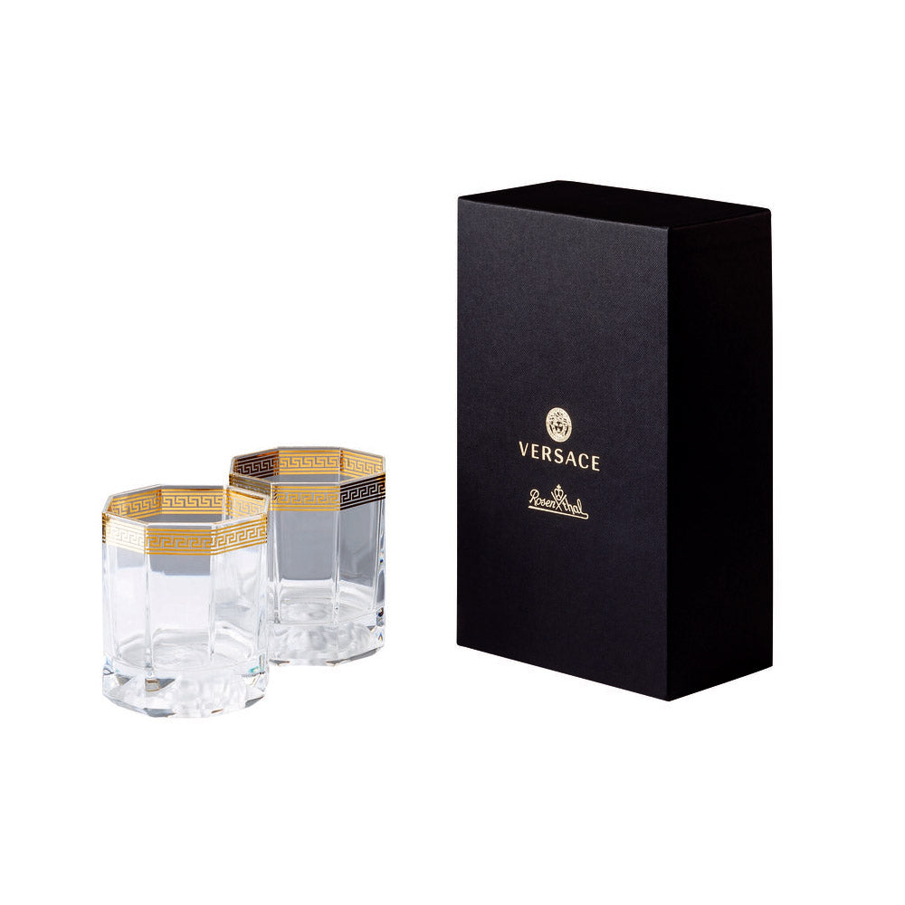 Versace Home Medusa Lumiere D'Or Whisky Glasses