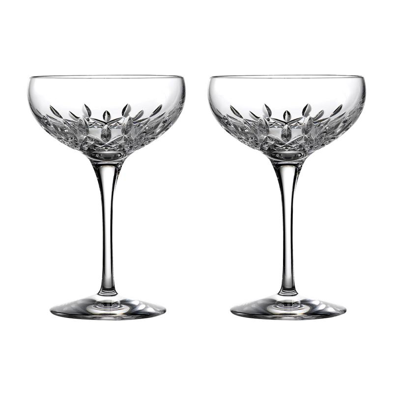Waterford Lismore Champagne Saucer Pair