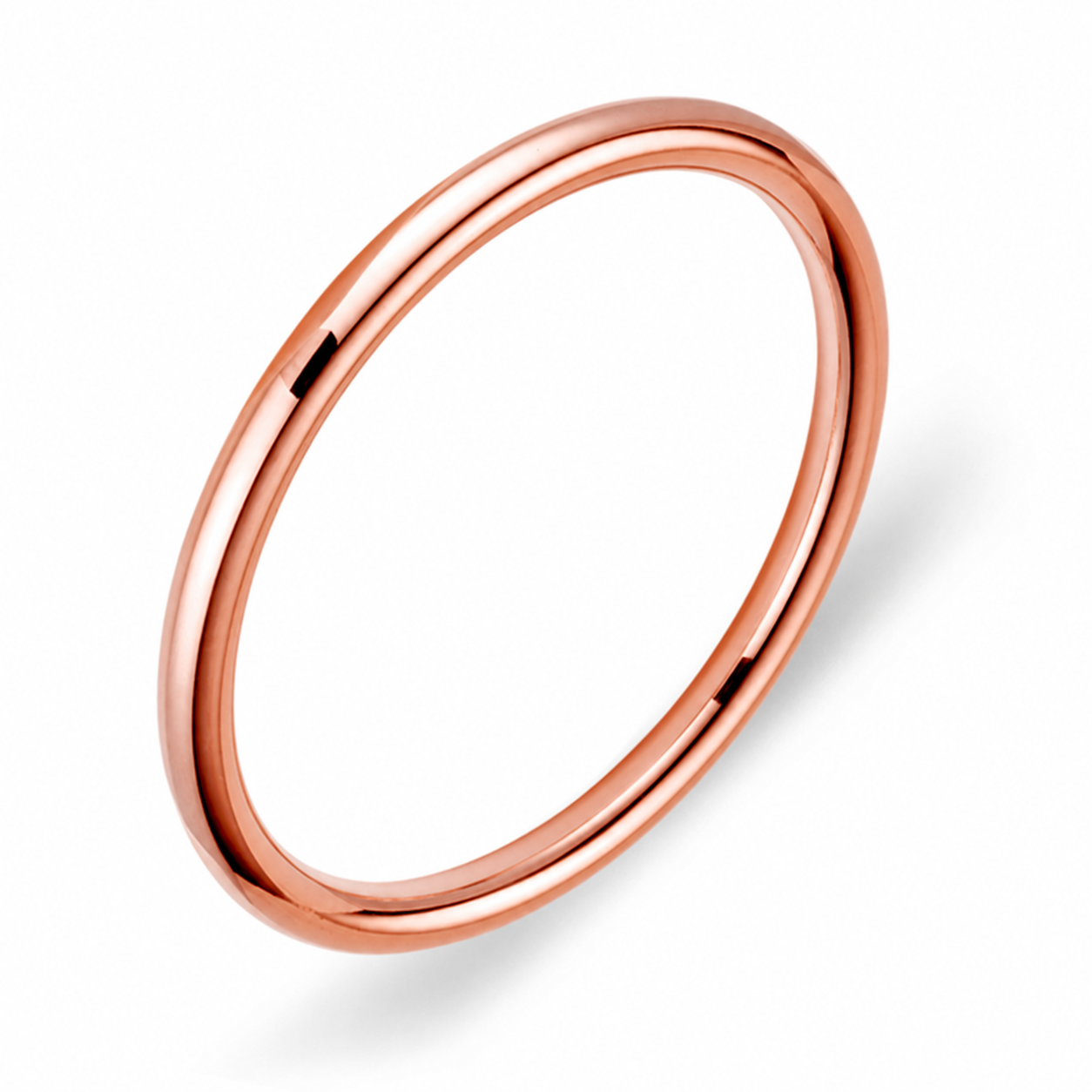 Solv Stainless Steel Gold Plated Bangle, 63mm