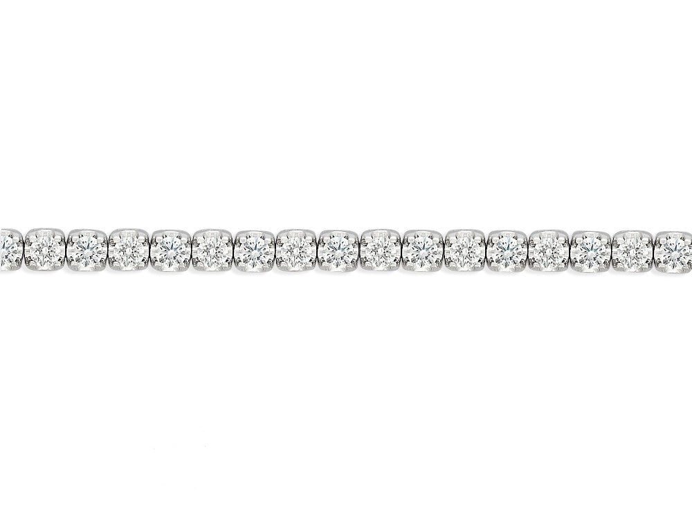 9ct White Gold Natural Diamond Tennis bracelet, 3ct total