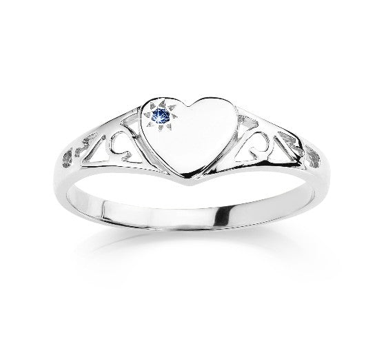 Sterling Silver Filigree Heart Ring