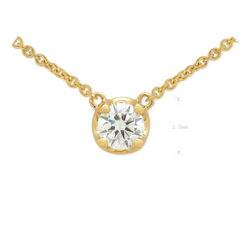 9ct Yellow Gold Diamond anchor pendant, 0.25ct total