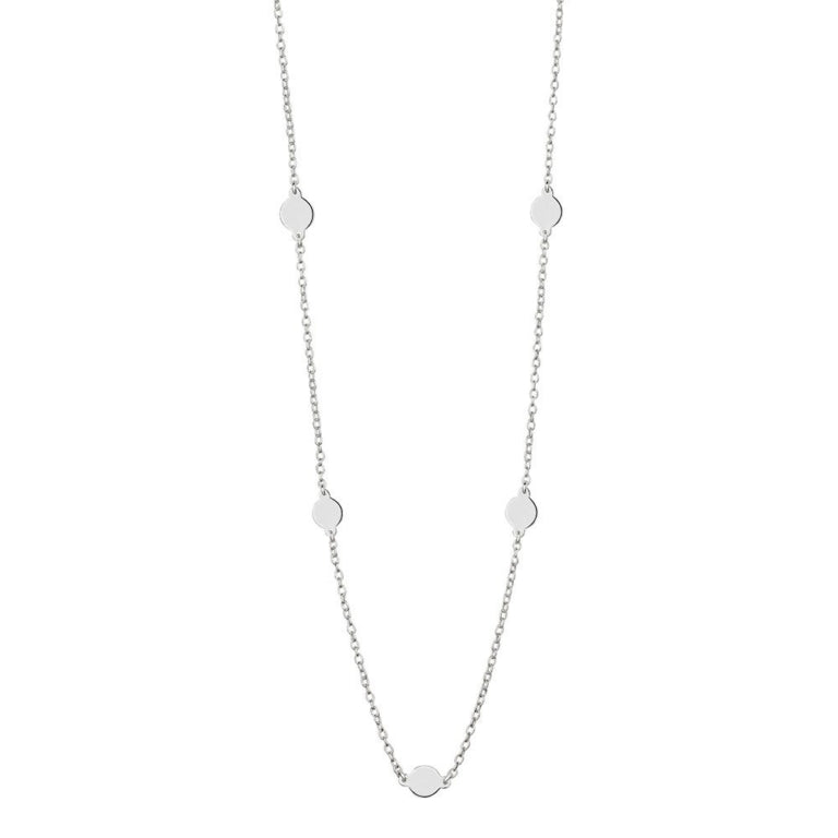 Sterling Silver Multi Disc chain, 45cm