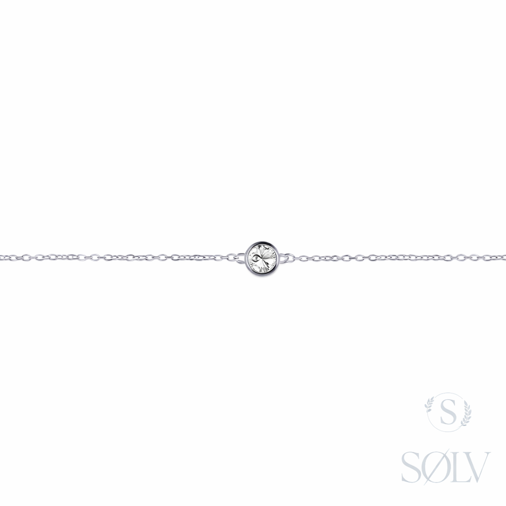 Solv Sterling Silver Cubic Zirconia Bracelet