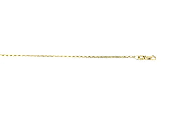 9ct Yellow Gold Diamond cut curb chain, 50cm