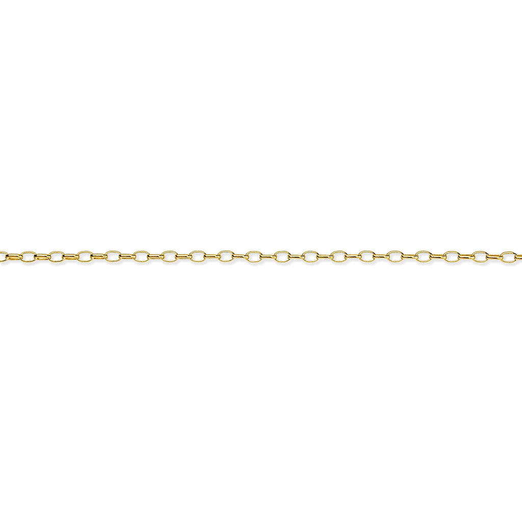 9ct Yellow Gold Oval Belcher bracelet, 19cm