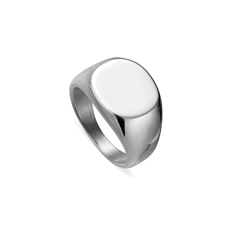 Stainless Steel Signet Ring, size Small