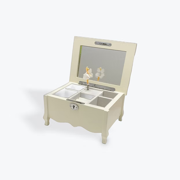 White Ballerina Jewellery Box