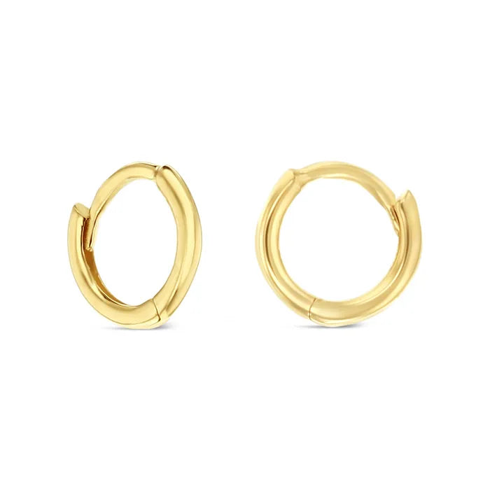 9ct Yellow Gold Wire Huggies