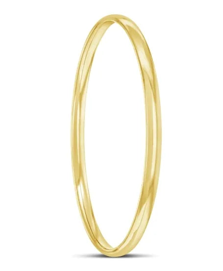 9ct Yellow Gold Silver Filled Bangle, 60mm
