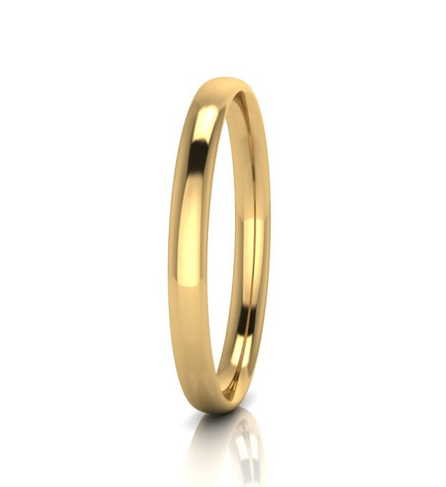 9ct Yellow Gold Silver Filled Bangle, 66mm