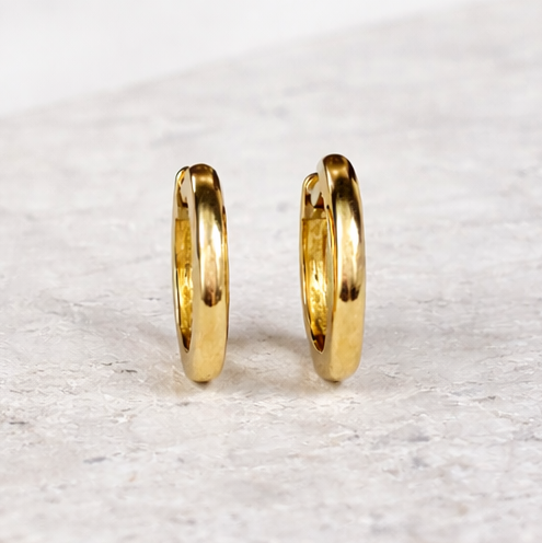 9ct Yellow Gold Huggie Earrings