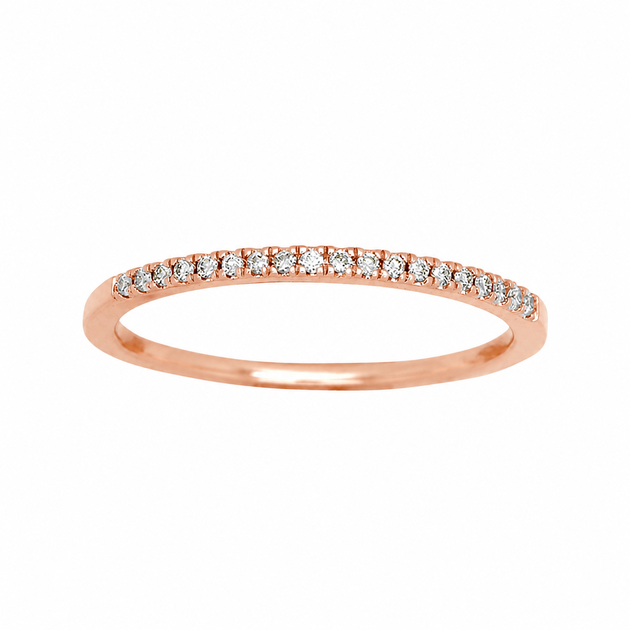 9ct Rose Gold Diamond Ring, 0.08ct