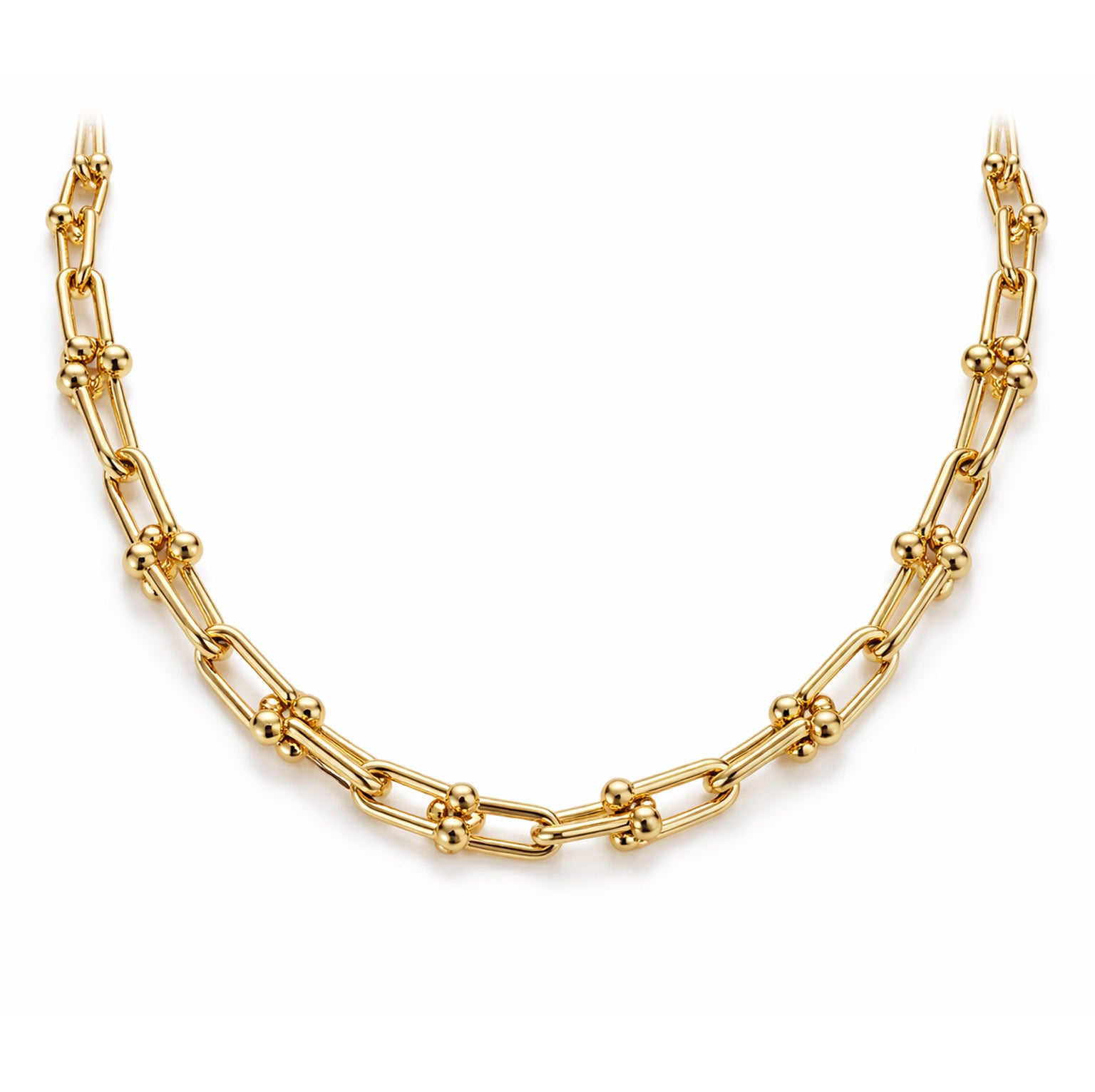 9ct Yellow Gold Chain and Ball Necklet