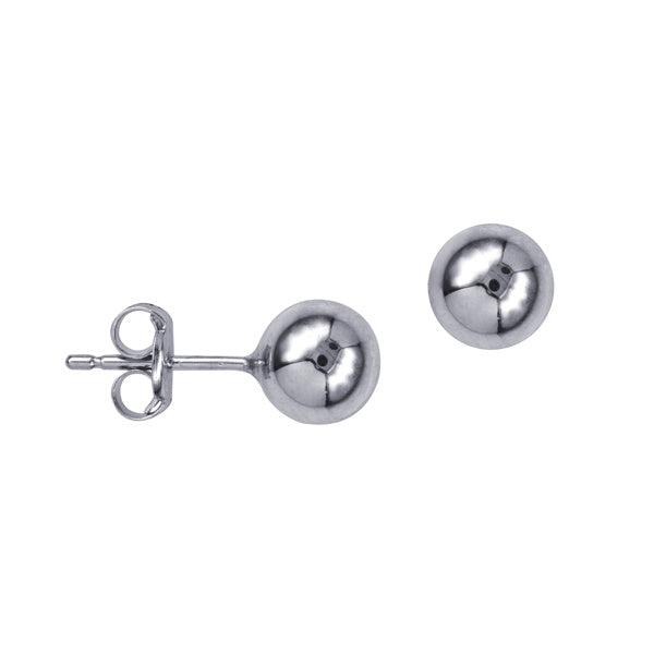 Sterling Silver 6mm Ball Stud Earrings