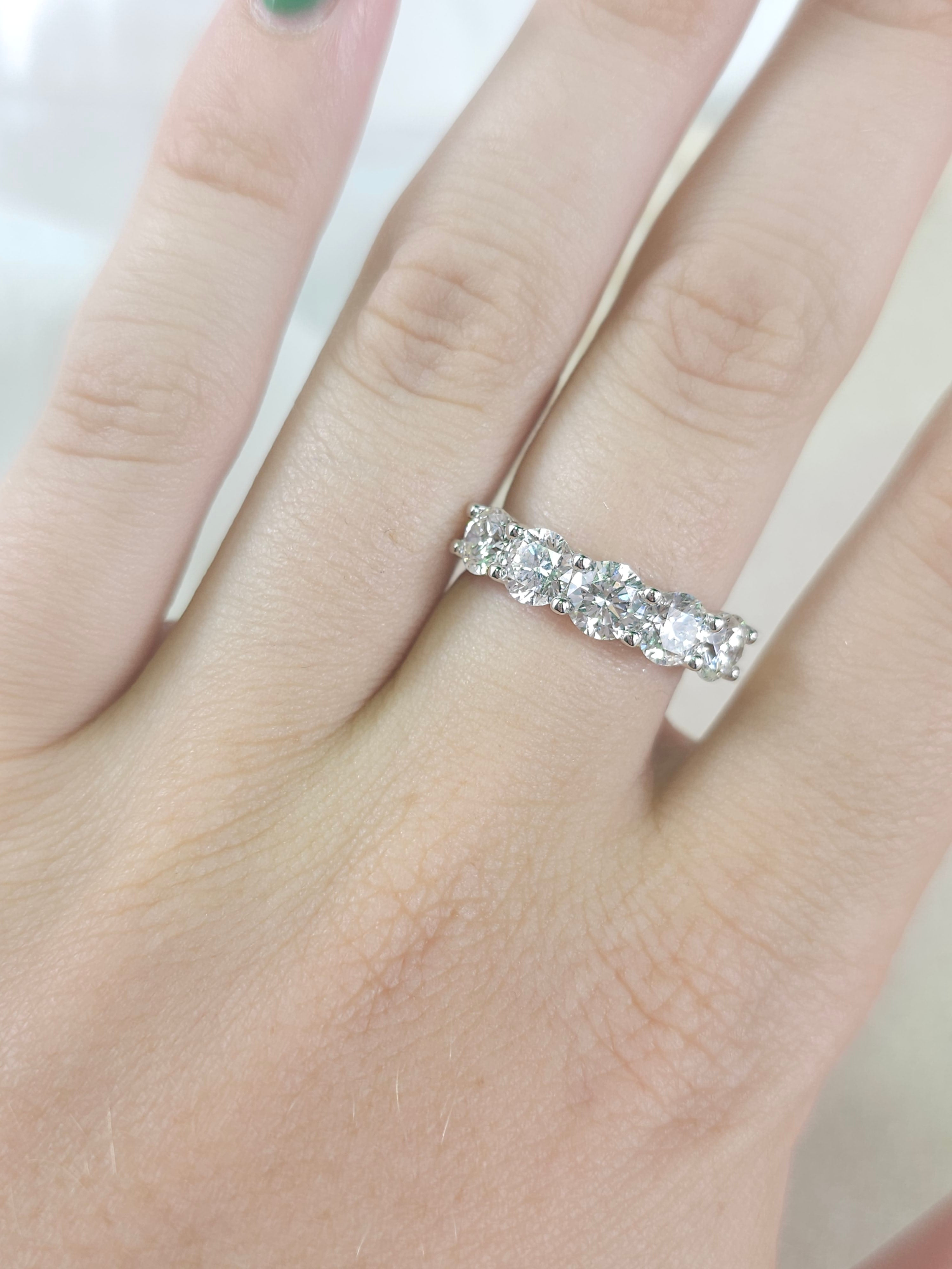 9ct Yellow and White Gold Lab Grown Diamond ring, 2.50ct total